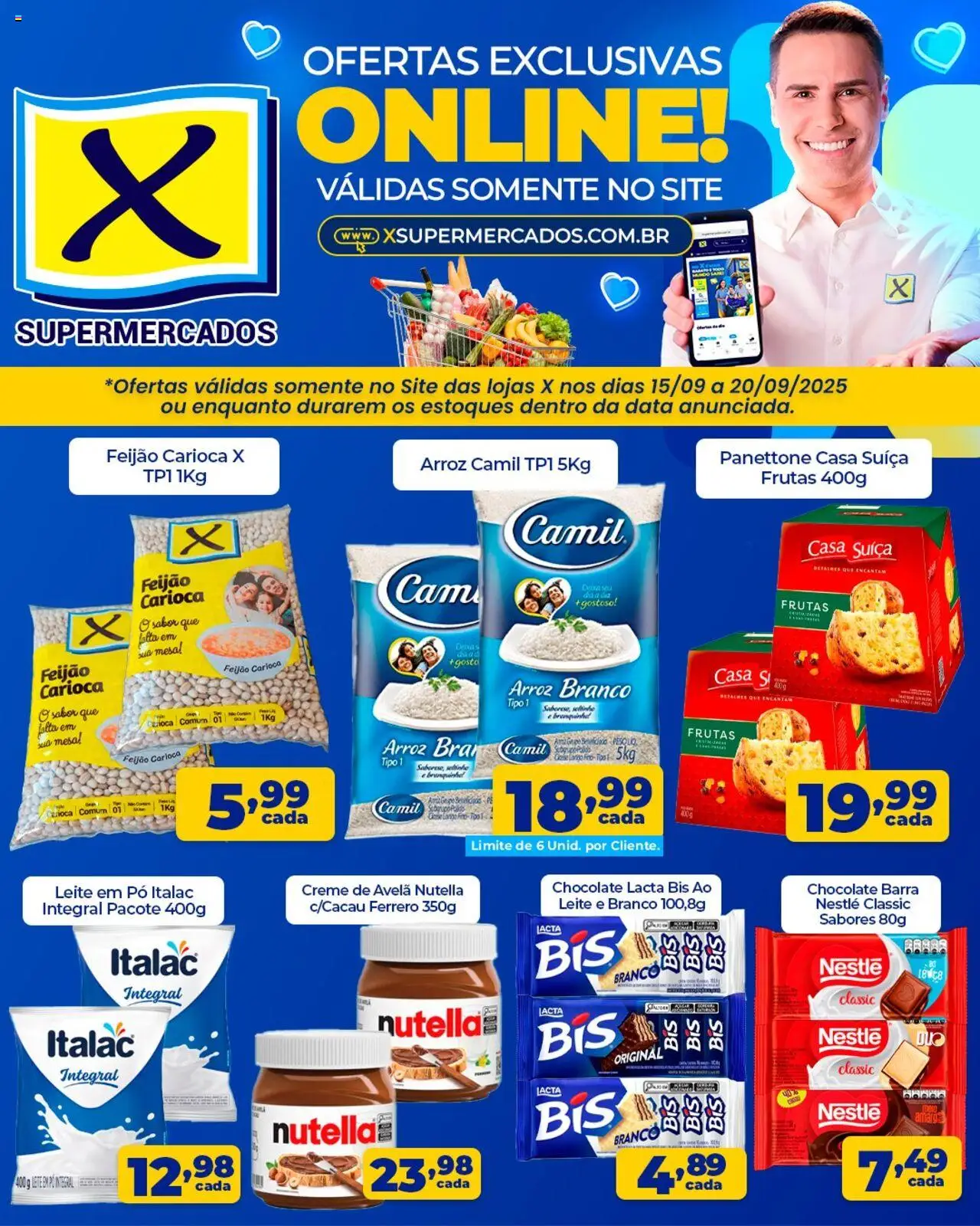 X Supermercados folheto "Ofertas Especiais" válido a partir de 15/09/2025 - número de página 1