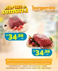 Pré-Visualização do folheto "Ofertas da semana" da loja Supermercado Bergamini válido a partir de 22/10/2025