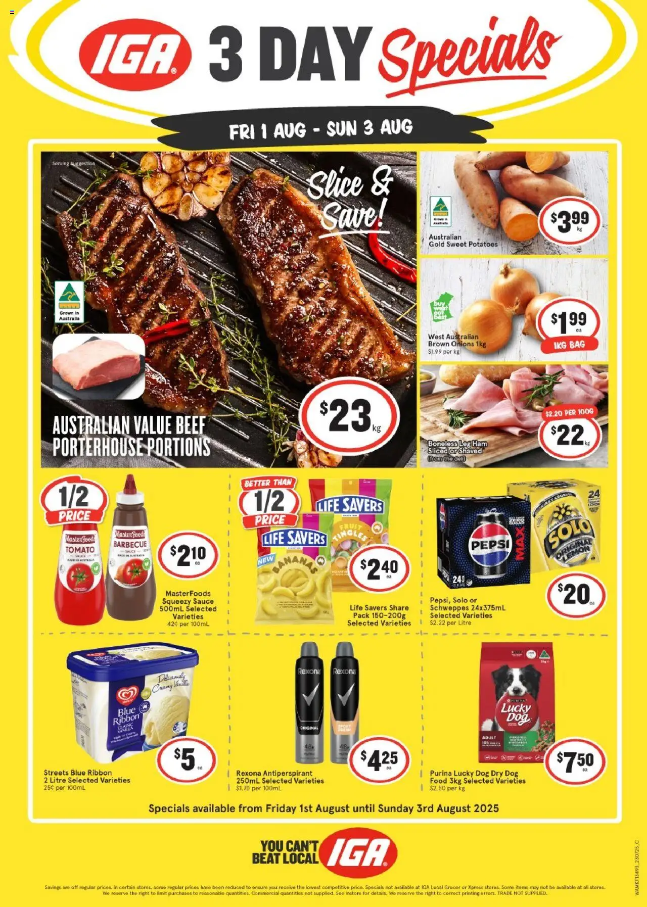 IGA catalogue valid from 01/08/2025 - page 1
