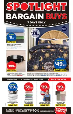Preview of catalogue Spotlight catalogue Bargain Buys from shop Spotlight valid 22/04/2026