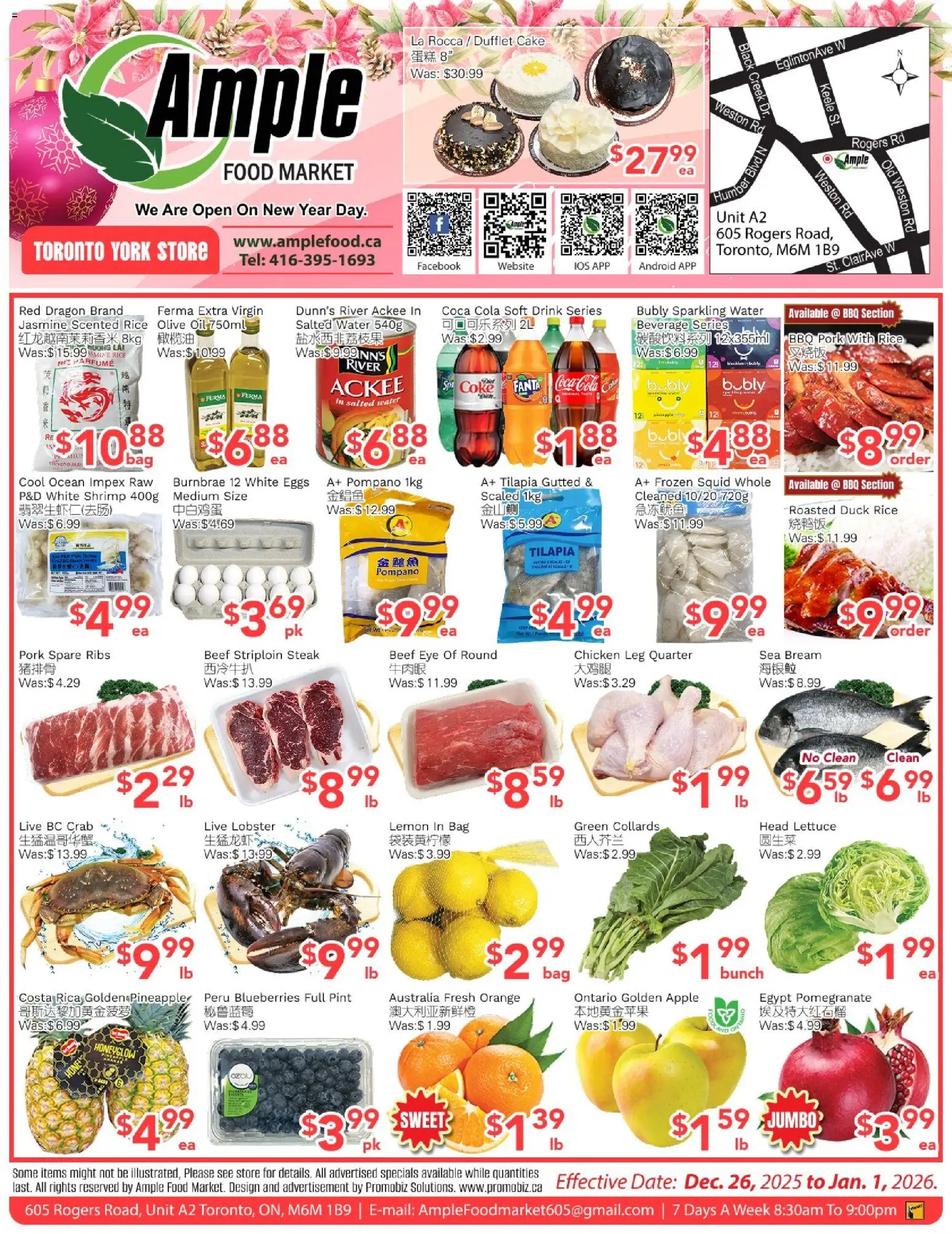 Preview of leaflet Weekly flyer Toronto York from shop Ample Food Market is valid from Dec 26, 2025