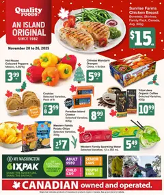 Preview of leaflet Weekly flyer / circulaire from shop Quality Foods is valid from Nov 20, 2025