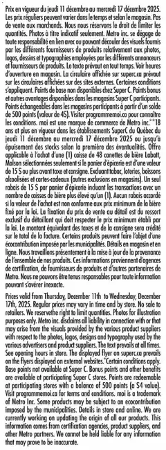 Un aperçu du dépliant Weekly flyer / circulaire du magasin Super C est valide à partir 11 déc. 2025 | Page: 17