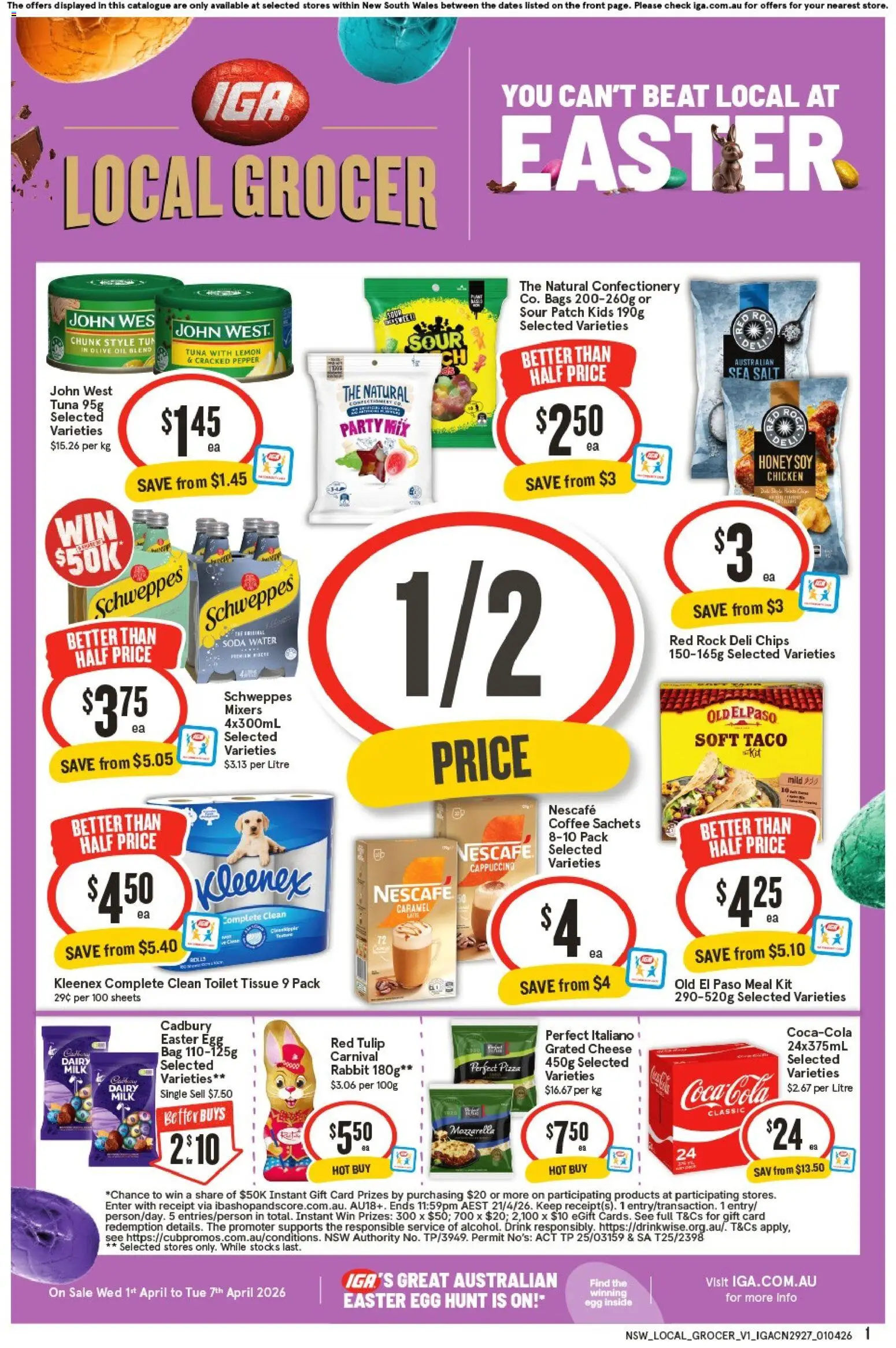 Preview of catalogue IGA Local Grocer NSW from shop IGA valid 01/04/2026