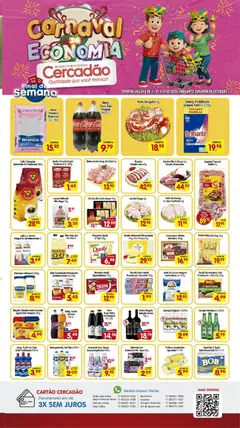 Pré-Visualização do folheto "Ofertas da semana" da loja Cercadão válido a partir de 31/01/2026