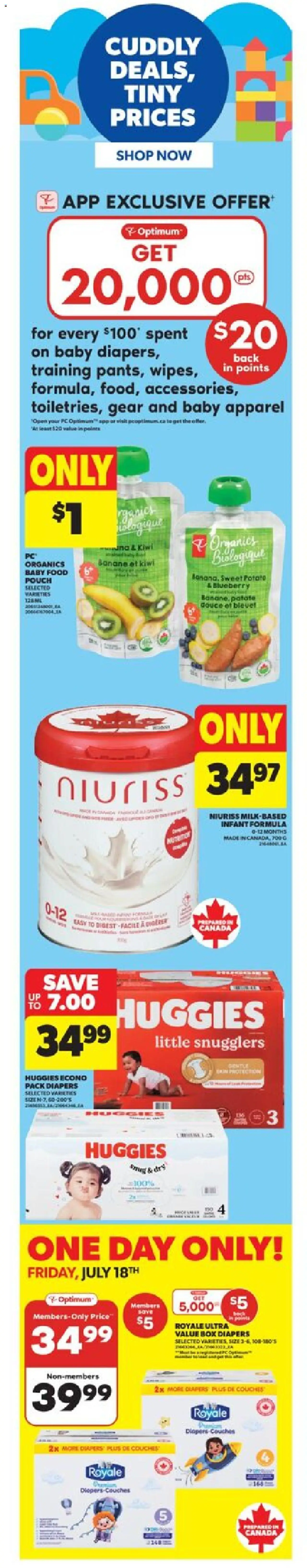 Real Canadian Superstore flyer valid from Jul 17, 2025 - page number 1