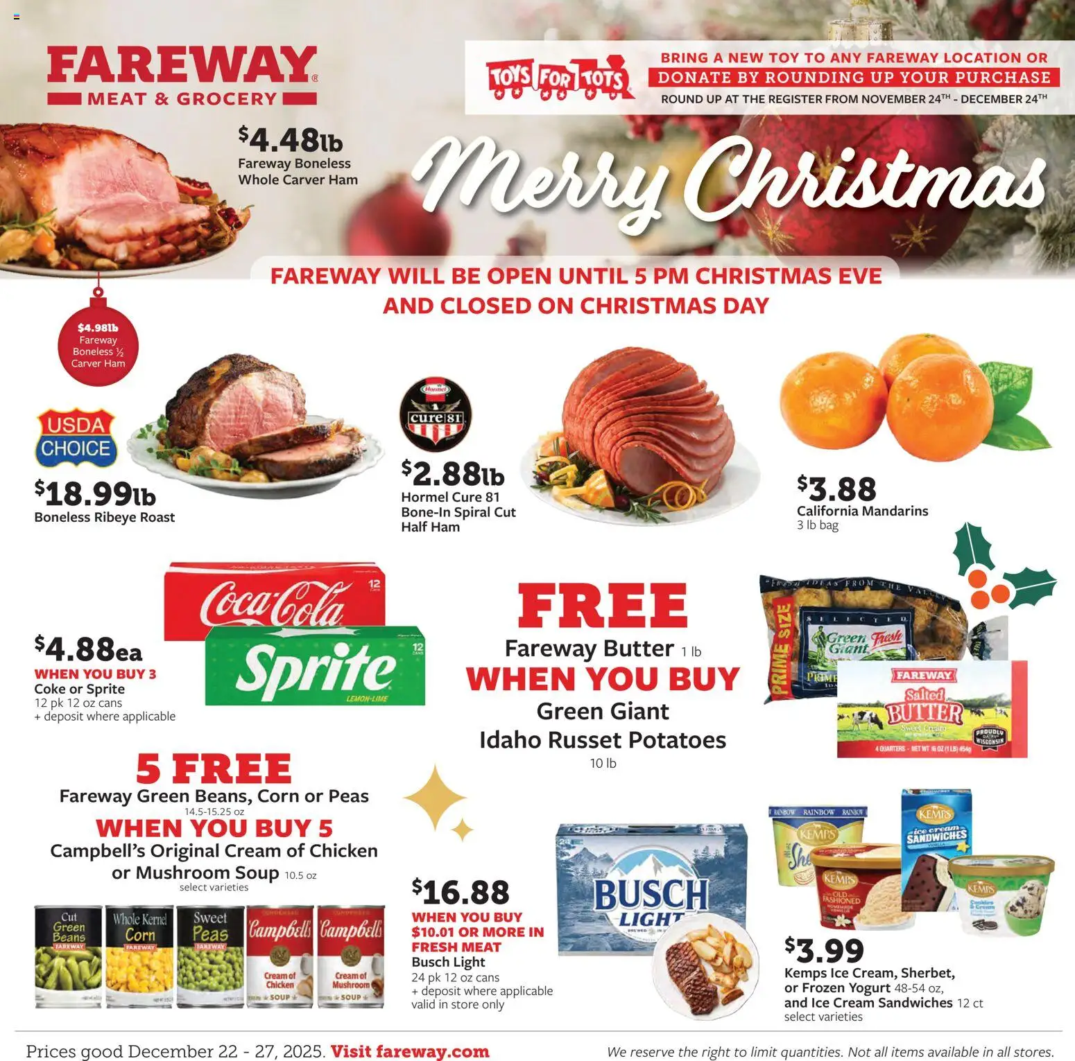 Ad Preview of Fareway Weekly Ad from 12/22/2025