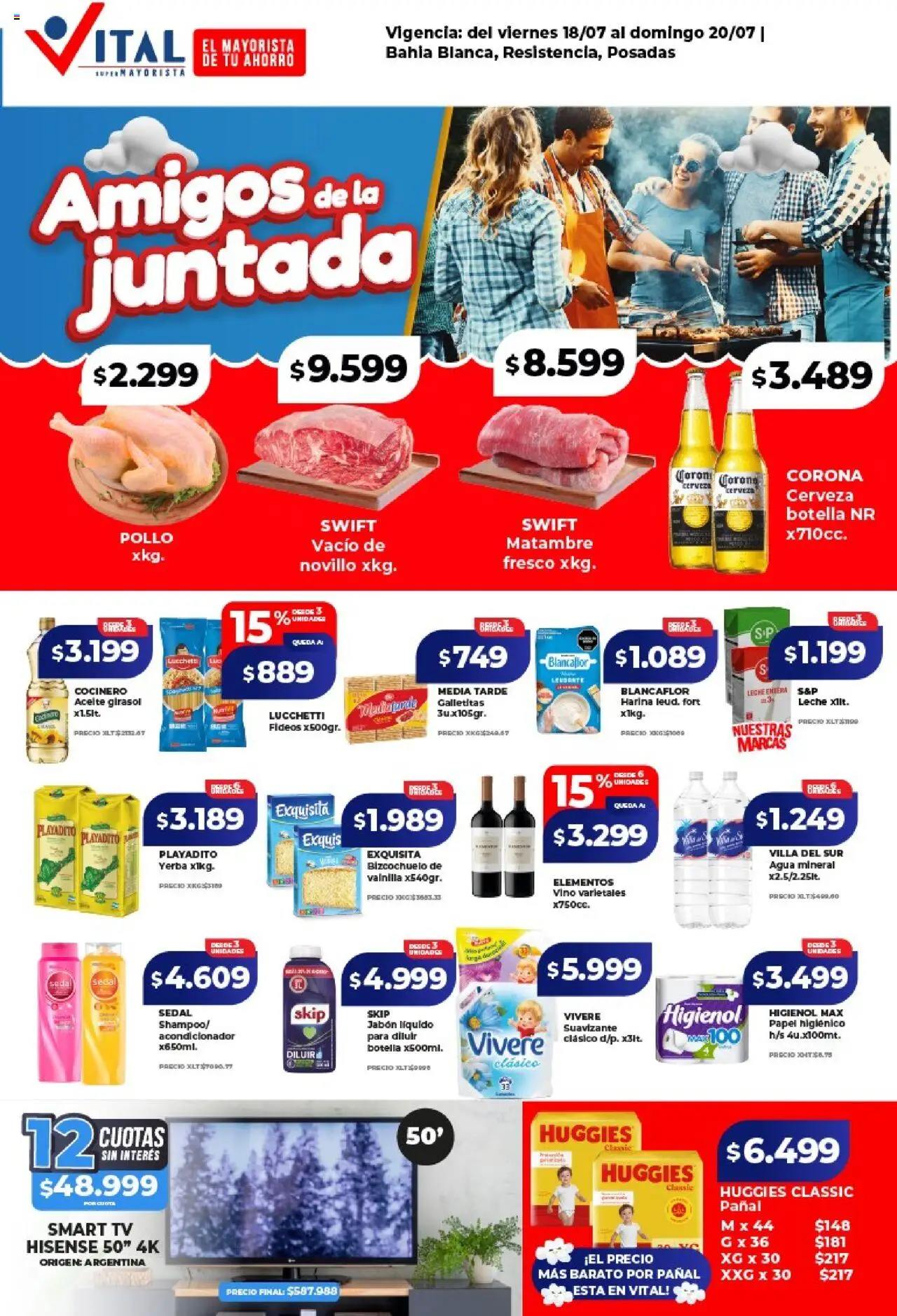 Vital Ofertas fin de semana - Bahía Blanca del 18/07/2025 >> Catálogo