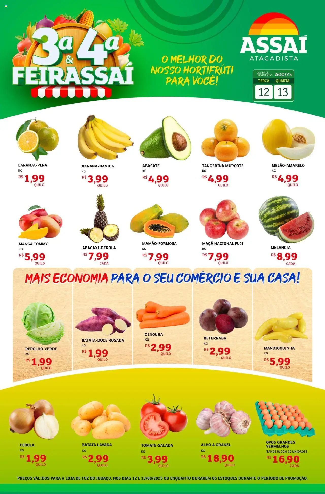 Assaí Atacadista folheto "Encarte - PR" válido a partir de 12/08/2025 - número de página 1