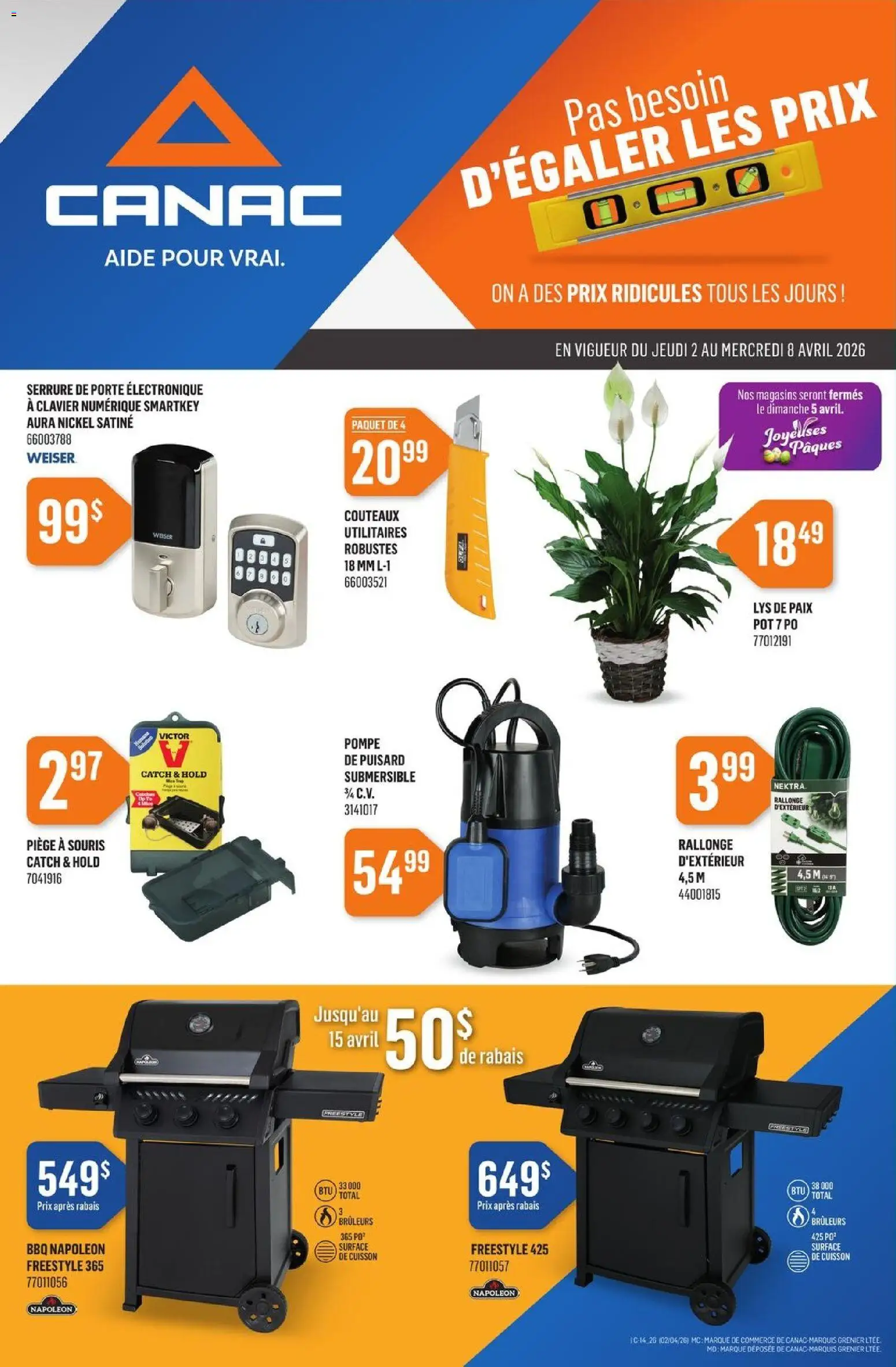 Preview of leaflet Canac circulaire from shop Canac is valid from Apr 02, 2026