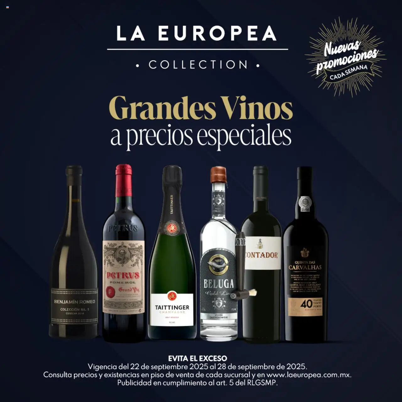 Catálogo Grandes Vinos La Europea y sus promociones válidas desde el 22/09/2025 - Número de página 1