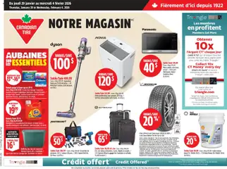 Preview of leaflet Circulaire from shop Canadian Tire is valid from Jan 29, 2026