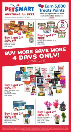 Un aperçu du dépliant Weekend Flyer du magasin Petsmart est valide à partir 23 oct. 2025