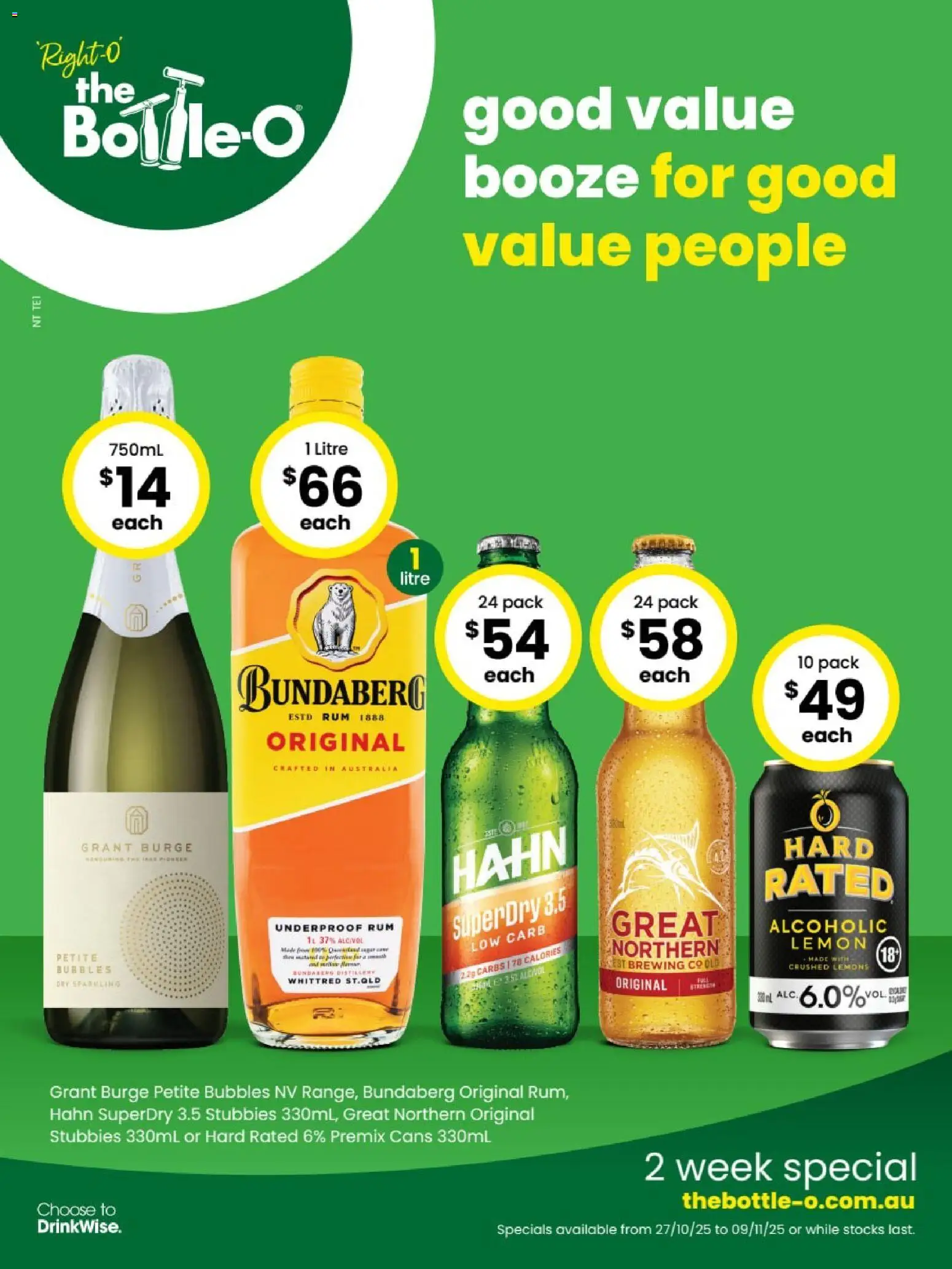 The Bottle-O catalogue valid from 27/10/2025 - page 1