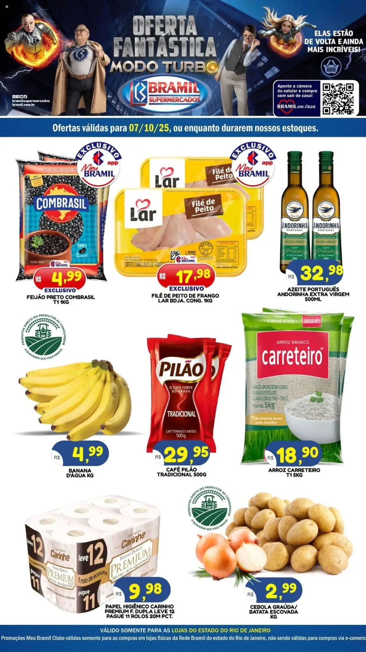 Bramil Supermercados folheto "Ofertas do Dia" válido a partir de 07/10/2025 - número de página 1