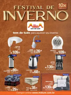 Pré-Visualização do folheto "Ofertas Festival de Inverno" da loja Milium válido a partir de 22/05/2025