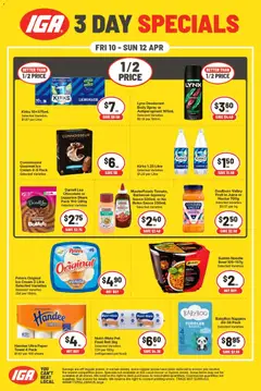 Preview of catalogue IGA 3 Day Specials WA from shop IGA valid 10/04/2026