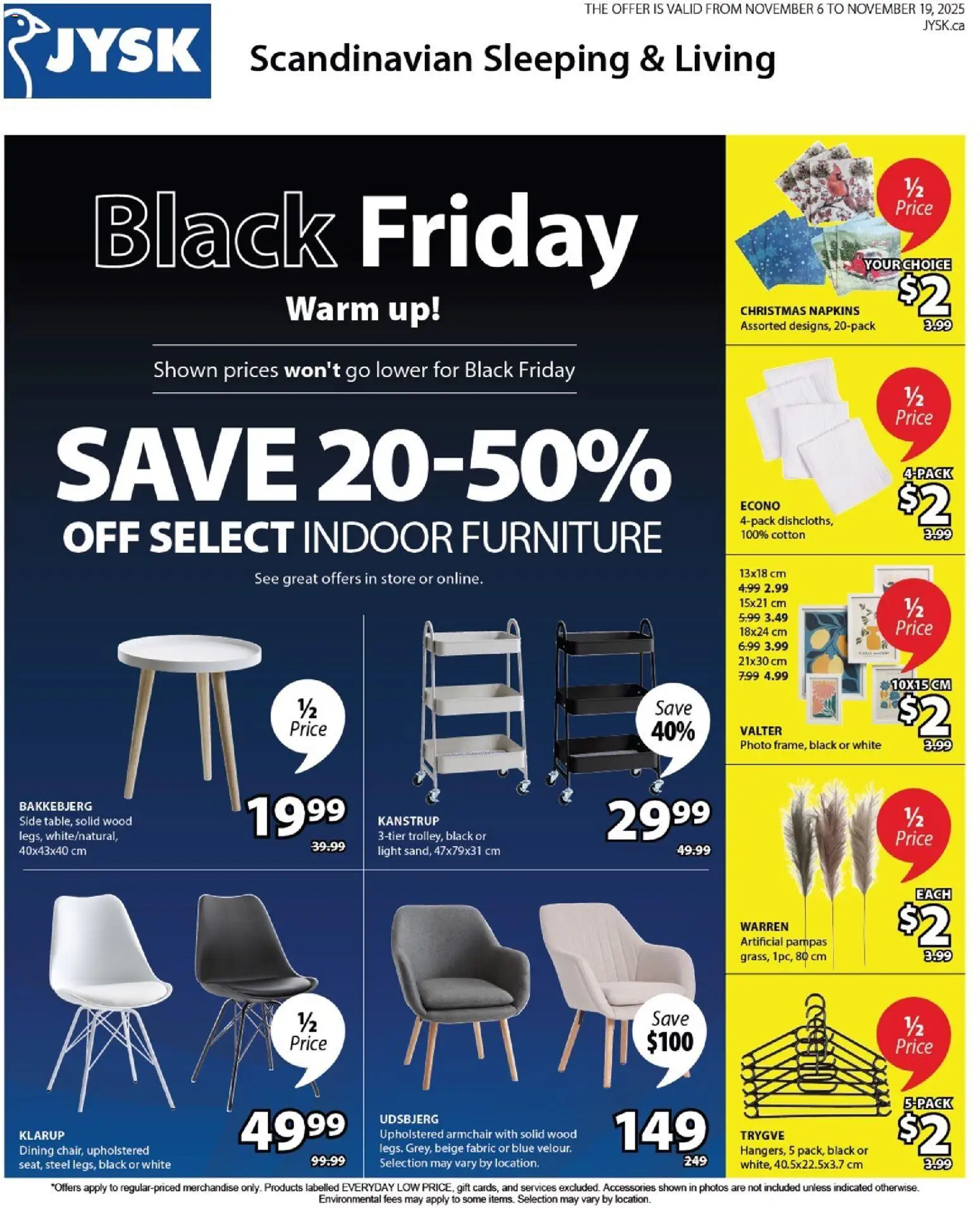 Un aperçu du dépliant Black Friday Flyer du magasin JYSK est valide à partir Nov 06, 2025