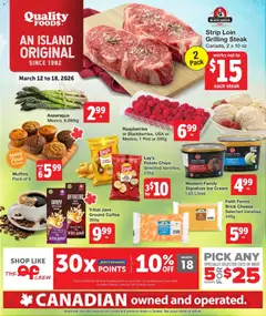 Preview of leaflet Quality Foods weekly flyer / circulaire from shop Quality Foods is valid from Mar 12, 2026
