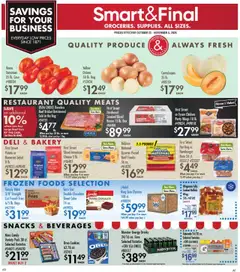 Ad Preview of Smart & Final Business & Club Saving from 10/21/2025