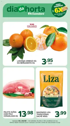 Pré-Visualização do folheto "Ofertas da semana" da loja Supermercado Guanabara válido a partir de 05/08/2025