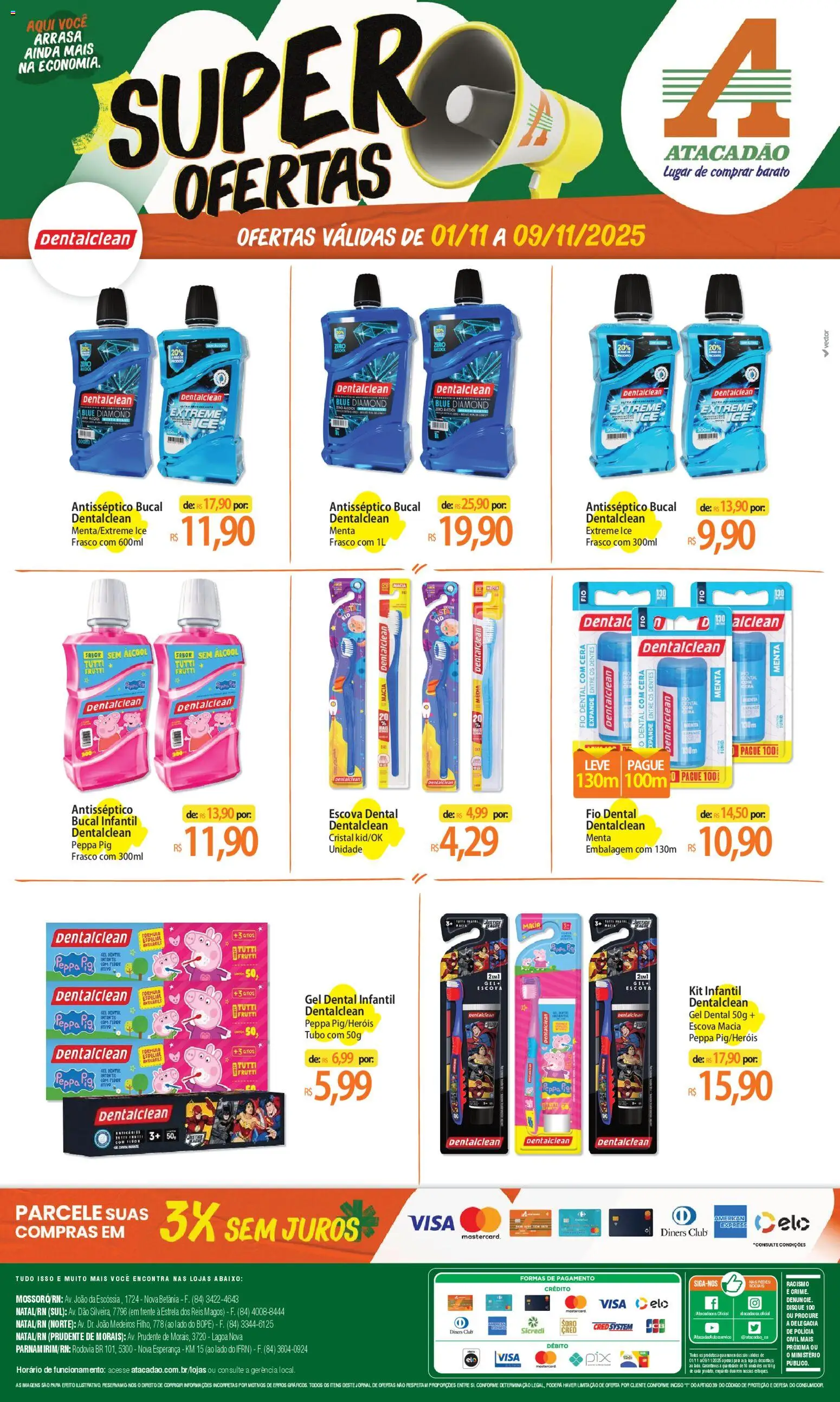 Pré-Visualização do folheto "Ofertas - RN" da loja Atacadão válido a partir de 01/11/2025