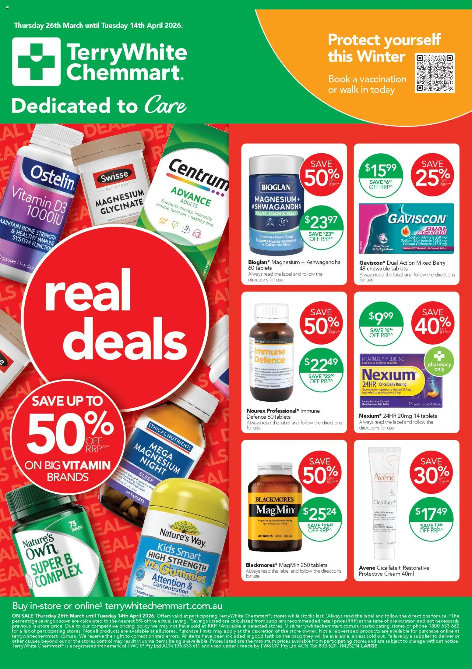 Preview of catalogue Terry White catalogue from shop Terry White valid 26/03/2026 - Cream, Ashwagandha, Phone, Tv, Nutrients, Tablets, Vitamin