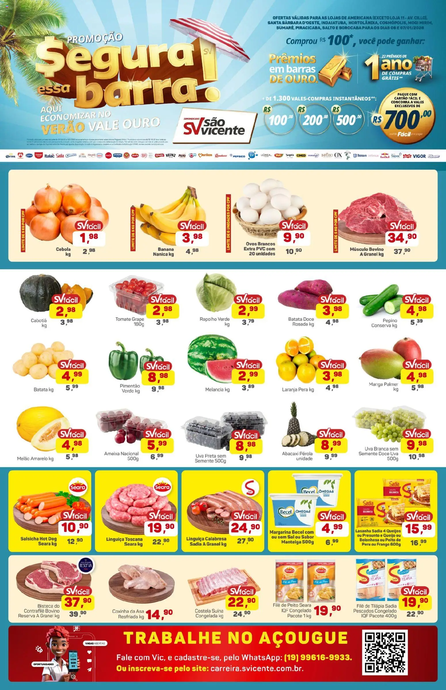 Pré-Visualização do folheto "Ofertas da semana" da loja Supermercados São Vicente válido a partir de 06/01/2026