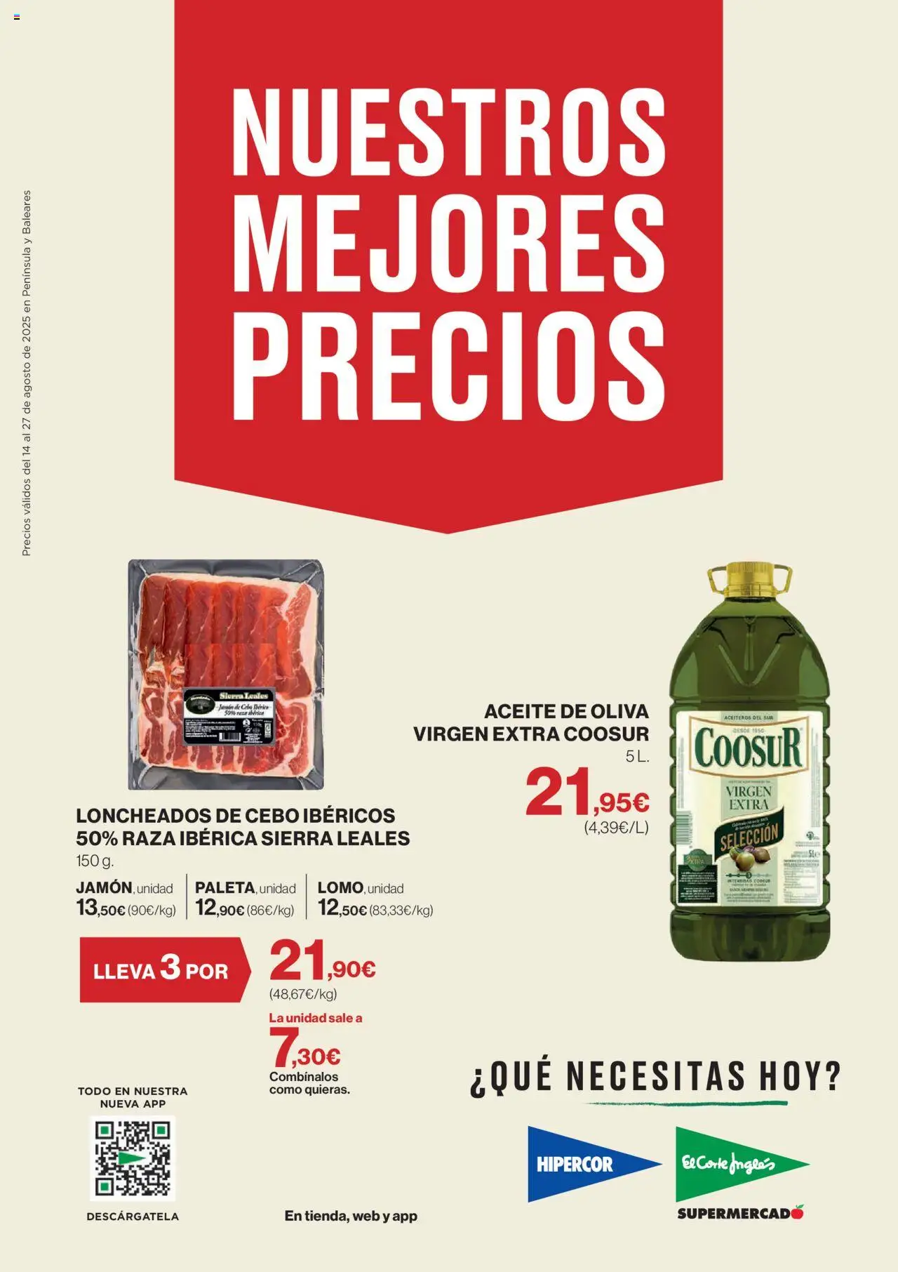 Catálogo Nuestros Mejores Precios El Corte Inglés y sus promociones válidas desde el 14/08/2025 - Número de página 1
