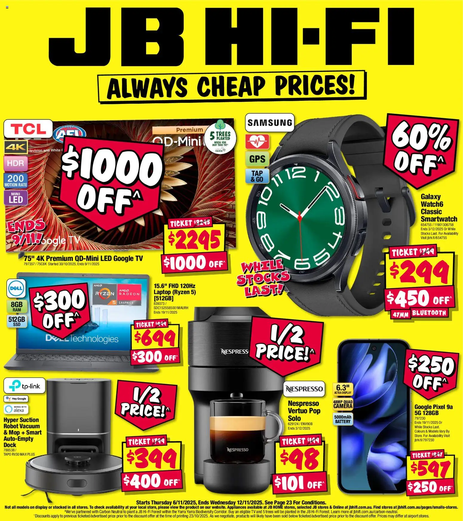 Preview of catalogue Always Cheap Prices from shop JB Hi-Fi valid 05/11/2025