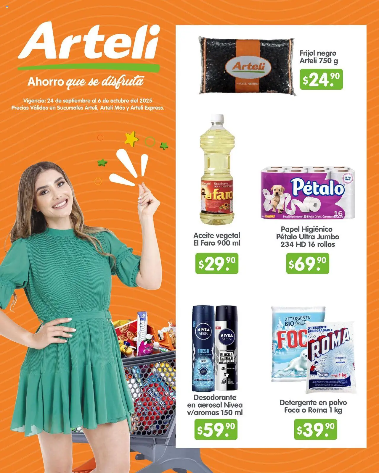 Folleto Quincenal Arteli y sus promociones válidas desde el 24/09/2025 - Número de página 1