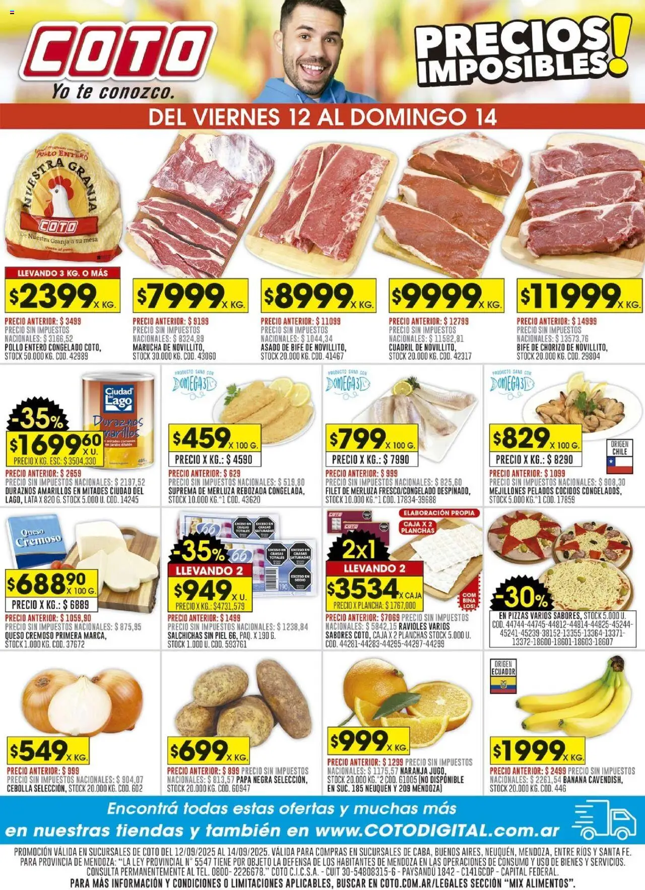 Coto Precios Imposibles del 12/09/2025 >> Catálogo