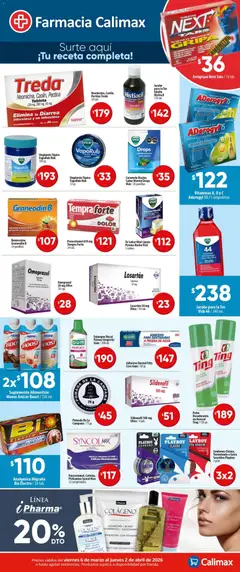 Vista previa las ofertas de la tienda Calimax - Calimax folleto Farmacia desde el 06/03/2026 