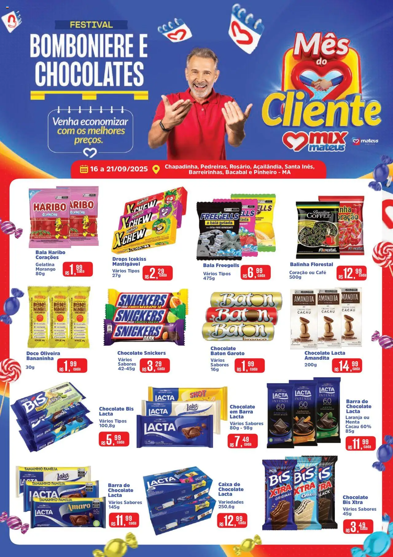 Mateus folheto "Ofertas Bomboniere e Chocolates" válido a partir de 16/09/2025 - número de página 1