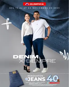  Vista previa del prospecto Feria del jean del almacen Olímpica válida del 14/11/2025 al 27/11/2025