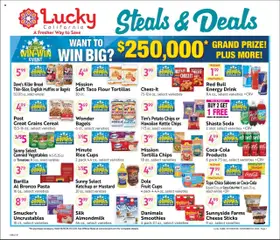 Ad Preview of Lucky Supermarkets Big Book of Savings from 10/08/2025