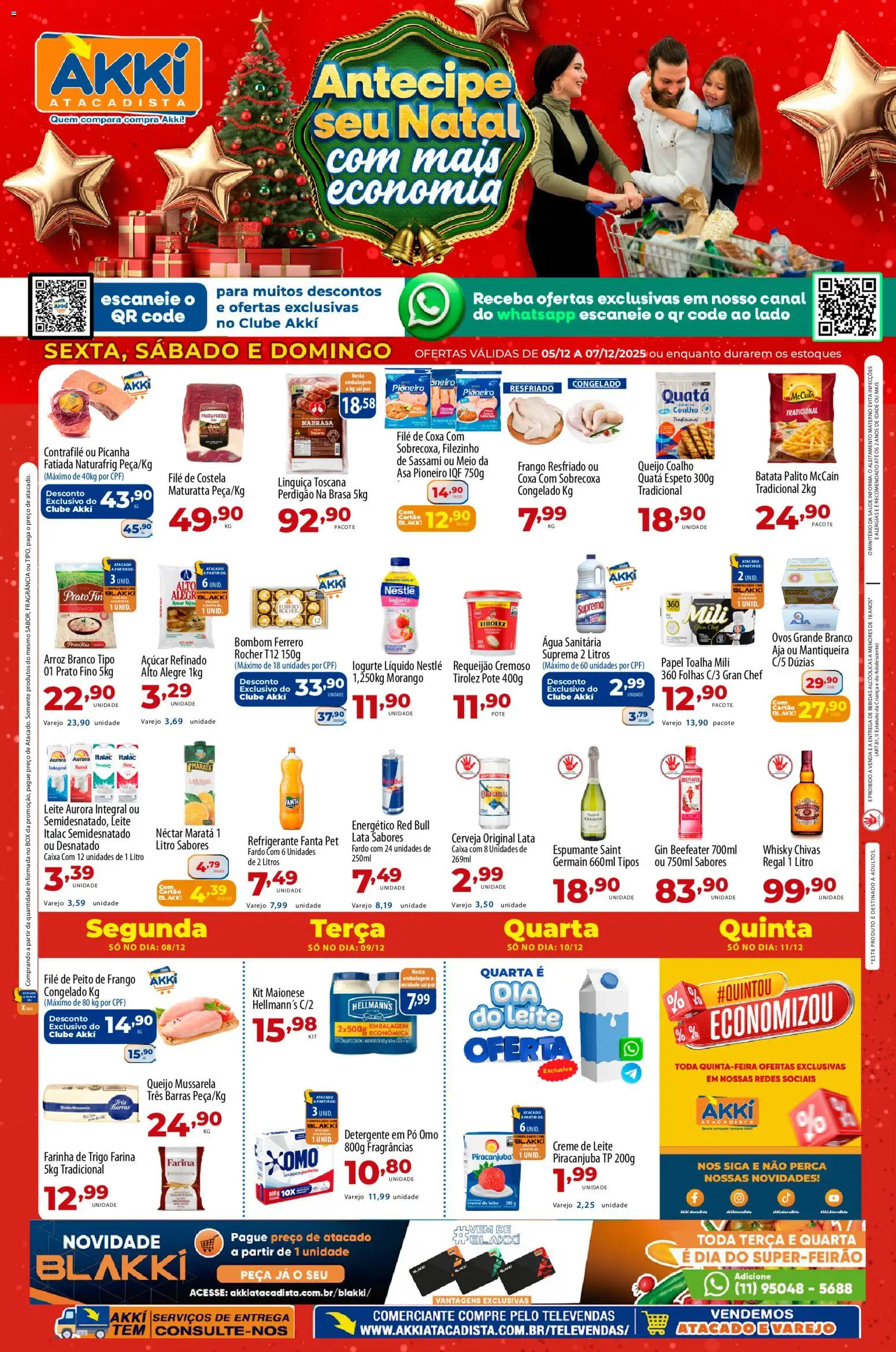 Pré-Visualização do folheto "Ofertas da semana" da loja Akki Atacadista válido a partir de 05/12/2025