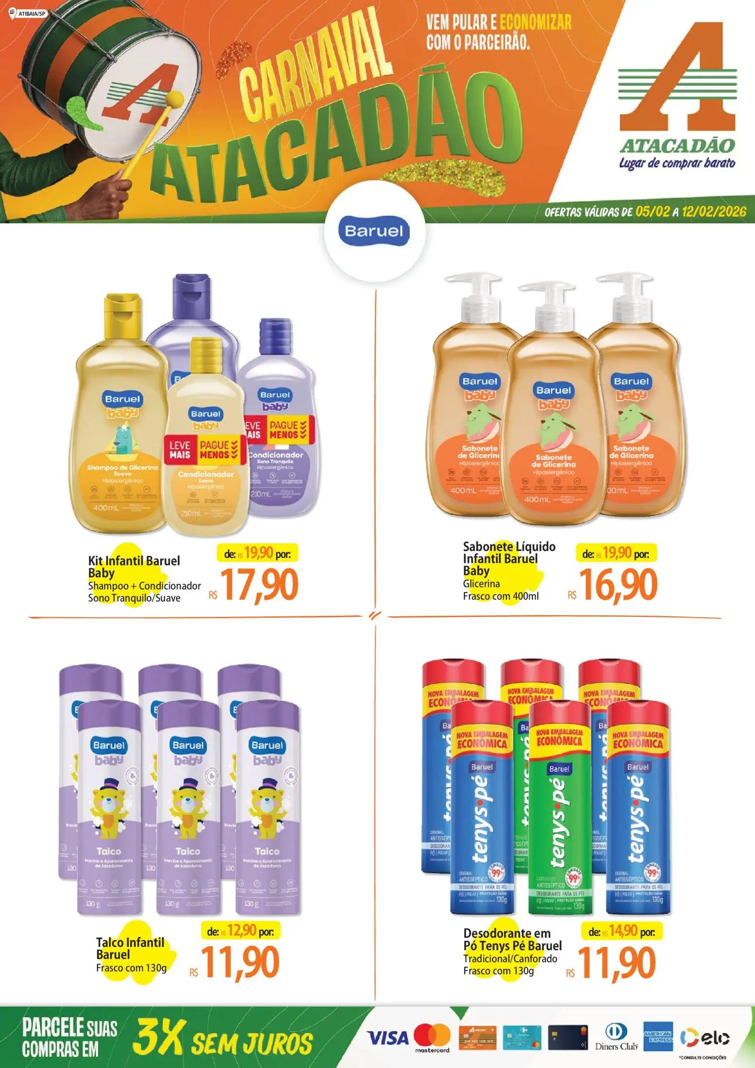 Pré-Visualização do folheto "Ofertas - SP" da loja Atacadão válido a partir de 05/02/2026