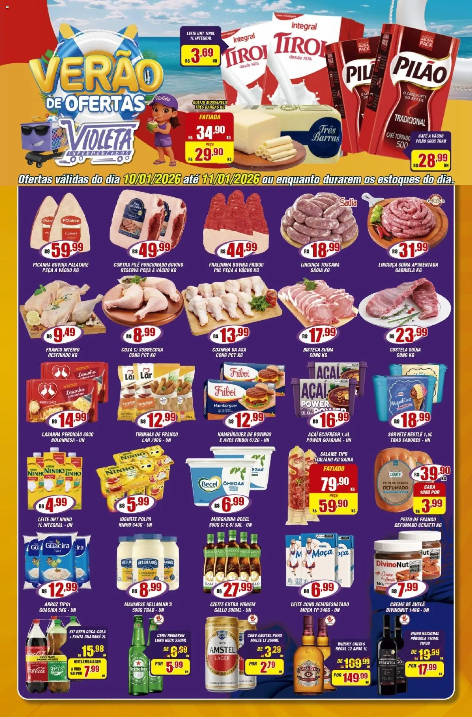 Pré-Visualização do folheto "Ofertas da semana" da loja Violeta Supermercados válido a partir de 10/01/2026