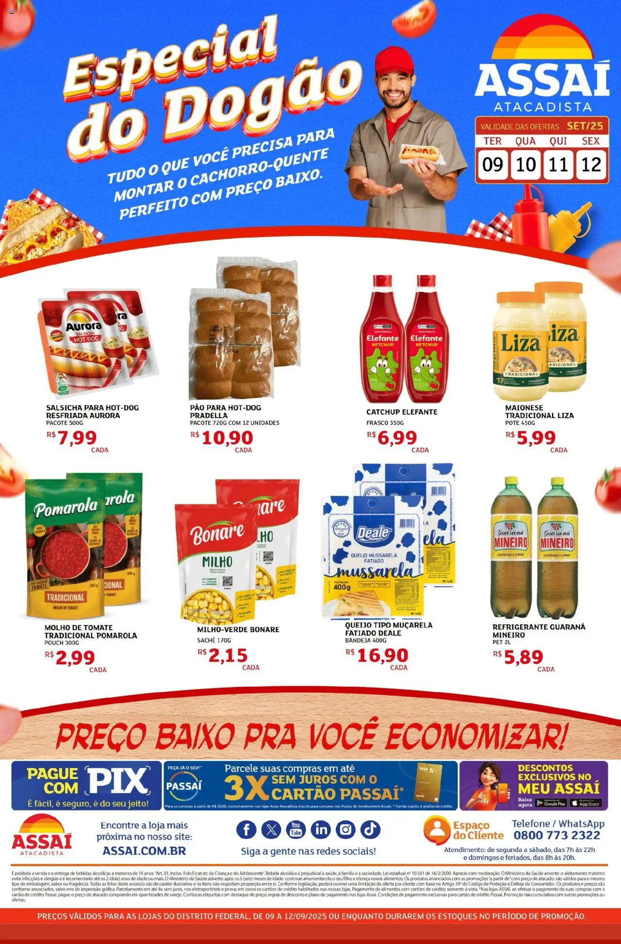 Assaí Atacadista folheto "Encarte - DF" válido a partir de 09/09/2025 - número de página 1