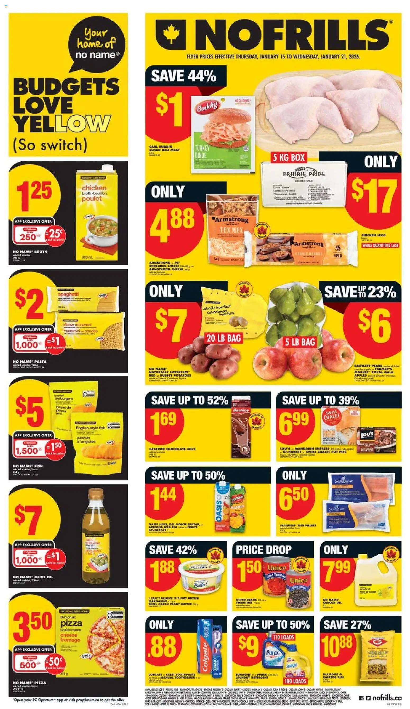 Preview of leaflet Weekly Flyer - AB from shop No Frills is valid from Jan 15, 2026