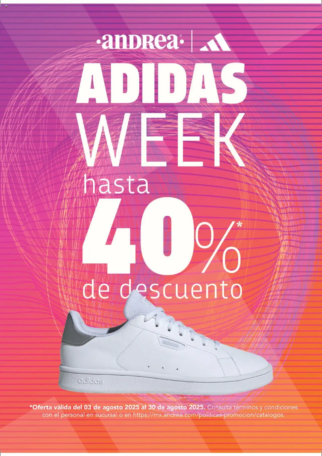Catálogo Adidas Week Andrea y sus promociones válidas desde el 03/08/2025 - Número de página 1