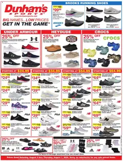 Ad Preview of Dunham's Sports Weekly Ad from 08/02/2025