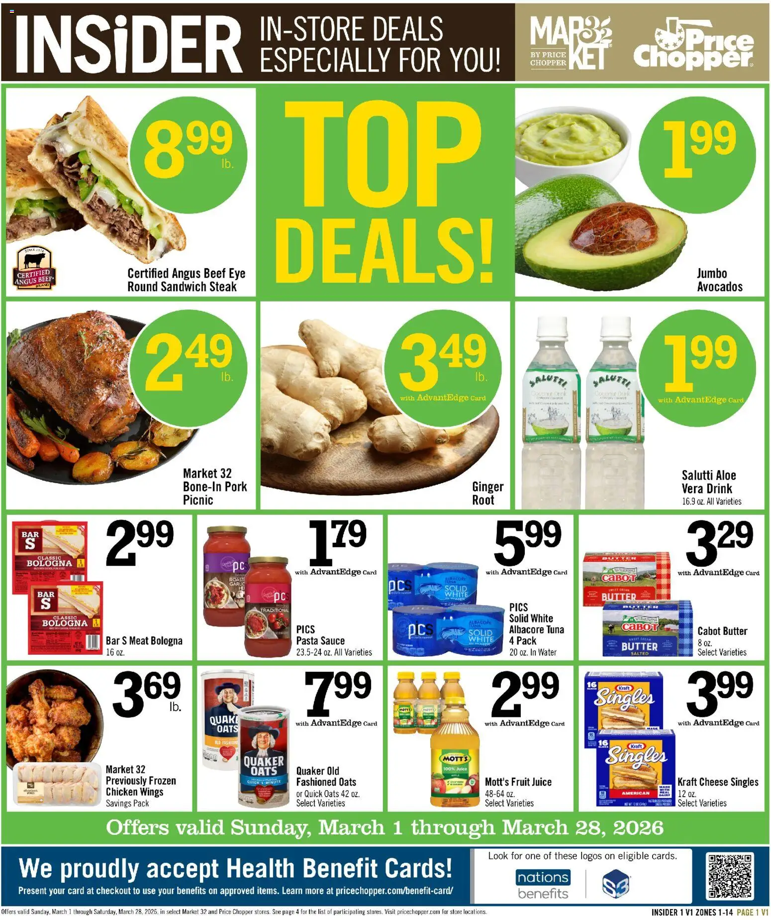 Ad Preview of Price Chopper Price Chopper Insider Flyer from 03/12/2026
