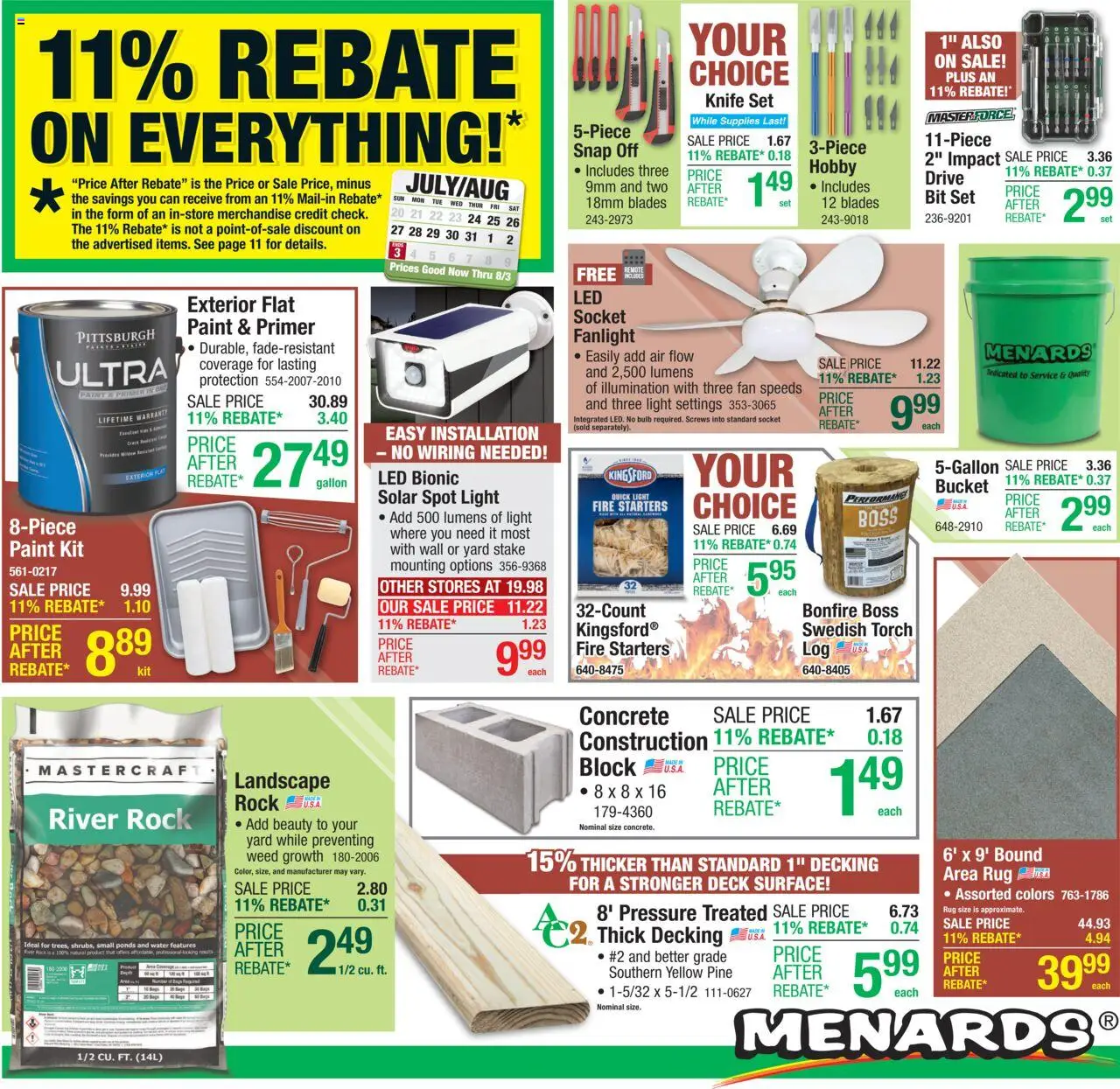 Menards AD from 07/23/2025 >> Weekly ad + Sale ad Preview - Page number 1