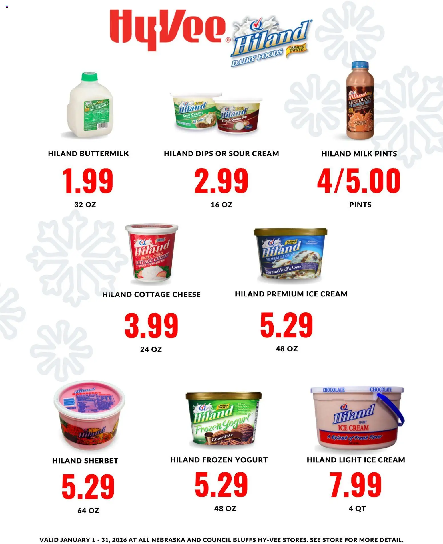 Ad Preview of HyVee Hiland Monthlong Ad from 01/01/2026