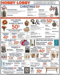 Ad Preview of Hobby Lobby Weekly Ad from 10/19/2025