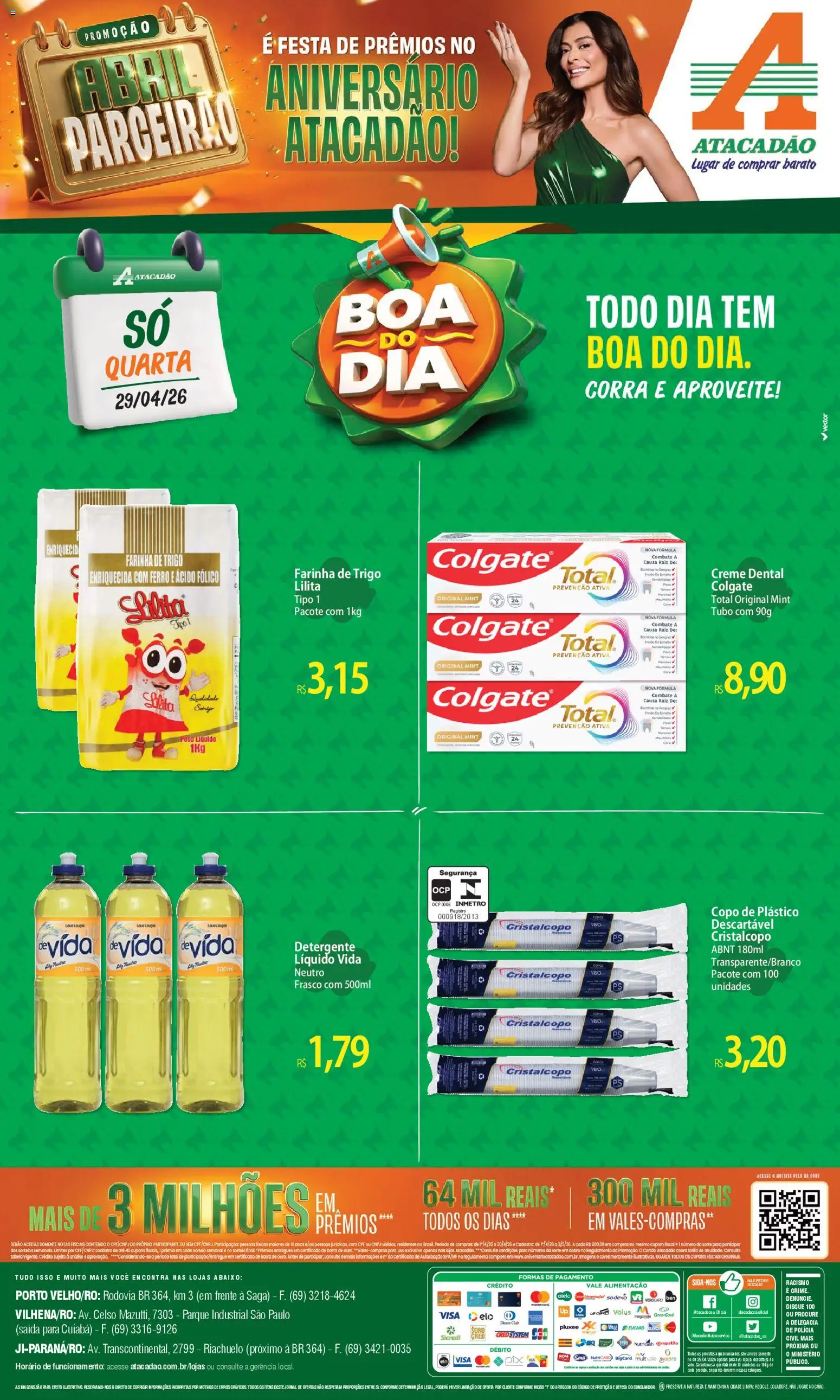 Pré-Visualização do folheto "Atacadão ofertas - RO" da loja Atacadão válido a partir de 29/04/2026