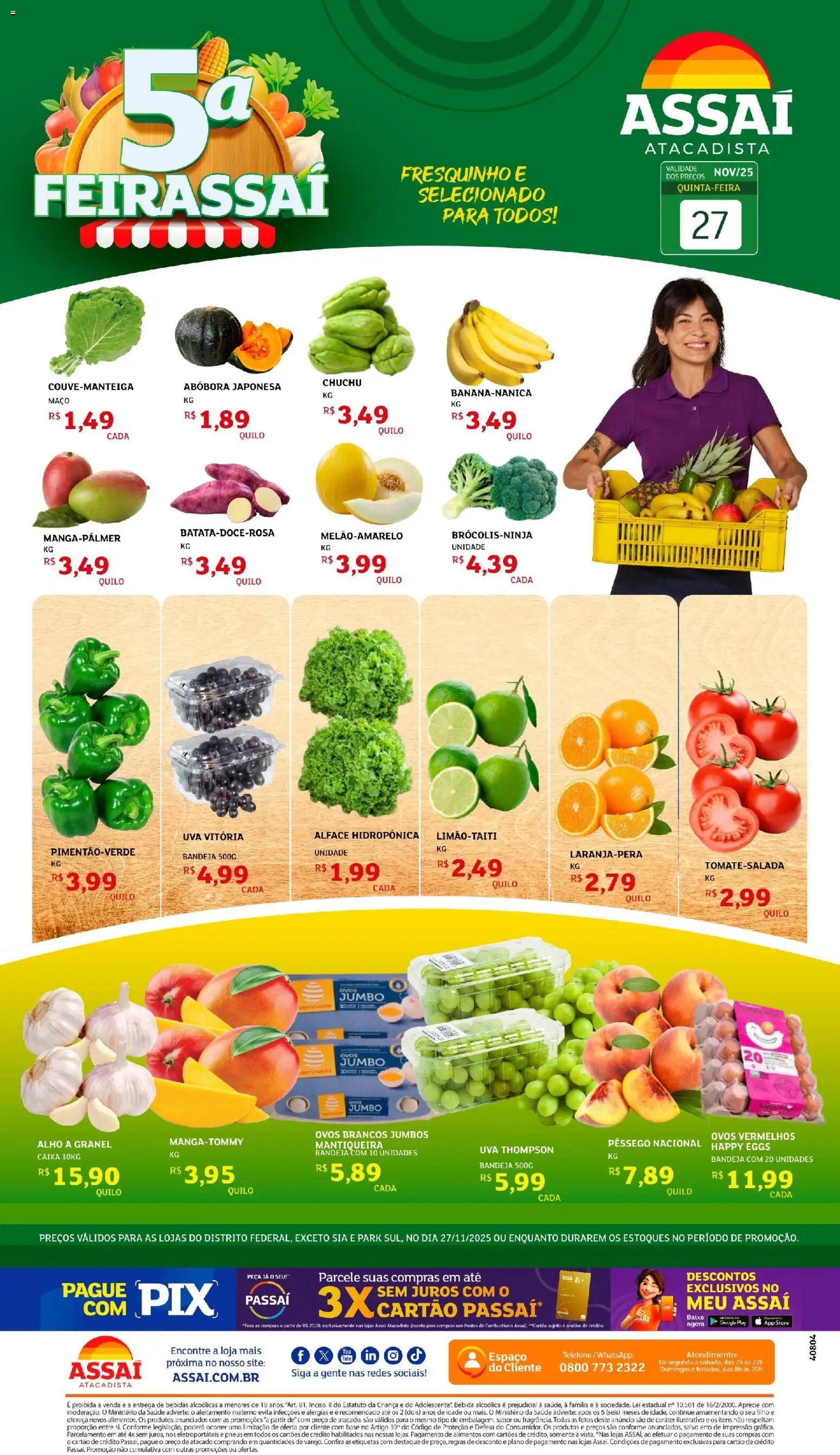 Pré-Visualização do folheto "Encarte - DF" da loja Assaí Atacadista válido a partir de 27/11/2025