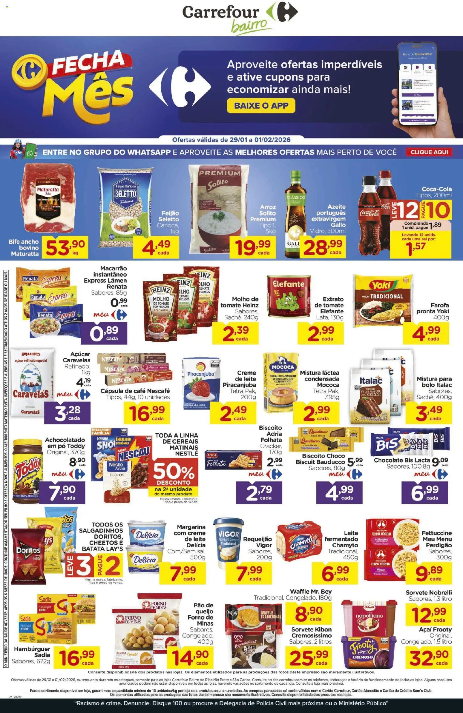 Pré-Visualização do folheto "Ofertas da semana" da loja Carrefour Bairro válido a partir de 29/01/2026